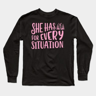 she has a book for every situation Long Sleeve T-Shirt